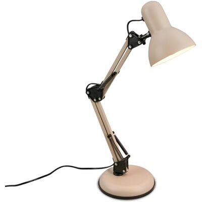 BRILONER Schreibtischlampe mit Kabelschalter, schwenkbar, E14, max. 25W, Tischlampe, Lampe, Nachttischlampe, Tischleuchte, Deko, Bürolampe, Leselampe Bett, Leselicht, 15,5x53 cm, Beige BRILONER Schreibtischlampe mit Kabelschalter, schwenkbar, E14, max. 25W, Tischlampe, Lampe, Nachttischlampe, Tischleuchte, Deko, Bürolampe, Leselampe Bett, Leselicht, 15,5x53 cm, Beige