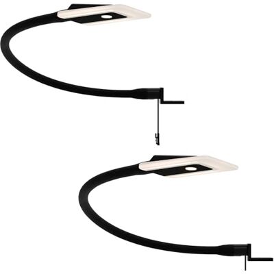 kalb Material für Möbel kalb LED Bettleuchte Leseleuchte Flexleuchte Nachttischlampe Leselampe Nachtlicht, Auswahl:2er Set schwarz kalb Material für Möbel kalb LED Bettleuchte Leseleuchte Flexleuchte Nachttischlampe Leselampe Nachtlicht, Auswahl:2er Set schwarz