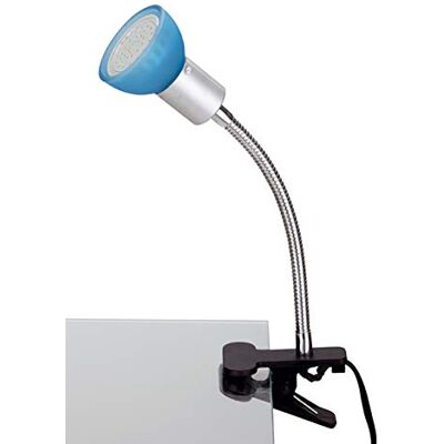 Trango 2989-010 LED Klemmleuchte *EASY* Tischlampe inkl. 1x GU10 3000K warmweiß LED Leuchtmittel Leseleuchte, Clip Lampe mit blauem Glas, Lampenschirm, Klemmspot, Nachtlicht, Schreibtischlampe Trango 2989-010 LED Klemmleuchte *EASY* Tischlampe inkl. 1x GU10 3000K warmweiß LED Leuchtmittel Leseleuchte, Clip Lampe mit blauem Glas, Lampenschirm, Klemmspot, Nachtlicht, Schreibtischlampe