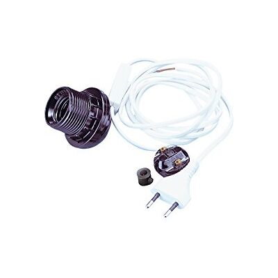 Rayher E27 Fassung - Zerlegt, 180 cm Kabel - Weiß Rayher E27 Fassung - Zerlegt, 180 cm Kabel - Weiß