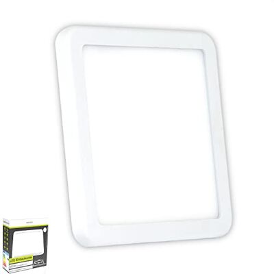 INNOVATE LED Panel warmweiß 3000K mit Variablem Lochausschnitt 50-90mm Deckenlampe, Deckenleuchte, Einbaulampe, Einbauleuchte Strahler ultra flach (eckig 8 watt 118mm) INNOVATE LED Panel warmweiß 3000K mit Variablem Lochausschnitt 50-90mm Deckenlampe, Deckenleuchte, Einbaulampe, Einbauleuchte Strahler ultra flach (eckig 8 watt 118mm)