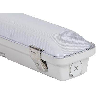 Dotlux LED-Feuchtraumleuchte MISTRALsensor IP66 1540mm 39W Powerselect 4000K gefrostet mit Radarsensor Dotlux LED-Feuchtraumleuchte MISTRALsensor IP66 1540mm 39W Powerselect 4000K gefrostet mit Radarsensor