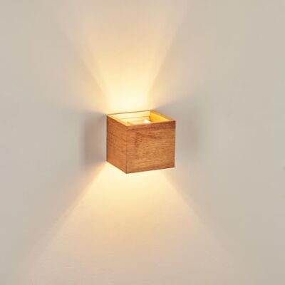 HOFSTEIN Wandleuchte Badajoz Moderne Wandlampe aus Holz/Metall, Natur/Weiß, Verstellbarer Lichteffekt, Up & Down, 1-flammig, G9 Fassung, Wandlampe innen, Lampe Schlafzimmer, Wohnzimmer, Flur HOFSTEIN Wandleuchte Badajoz Moderne Wandlampe aus Holz/Metall, Natur/Weiß, Verstellbarer Lichteffekt, Up & Down, 1-flammig, G9 Fassung, Wandlampe innen, Lampe Schlafzimmer, Wohnzimmer, Flur