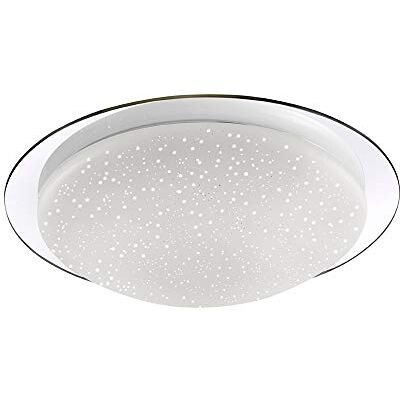 LeuchtenDirekt LED Deckenleuchte, D=38cm, Chrom, Sternenhimmel IP44 Bad spritzwassergeschützt, Dimmbar über Wandschalter, Farbtemperatur einstellbar, Warmweiss Kaltweiss, Badlampe LeuchtenDirekt LED Deckenleuchte, D=38cm, Chrom, Sternenhimmel IP44 Bad spritzwassergeschützt, Dimmbar über Wandschalter, Farbtemperatur einstellbar, Warmweiss Kaltweiss, Badlampe