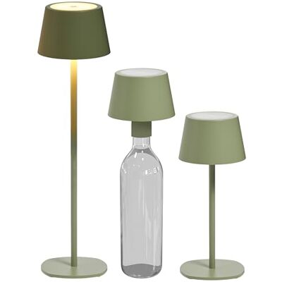 Northpoint 3in1 LED Tischlampe Flaschenleuchte max. 45cm hoch mit 3000mAh Akku 200lm warmweißes Licht (3000K) stufenlos dimmbar für Innen und Außen (mintgrün) Northpoint 3in1 LED Tischlampe Flaschenleuchte max. 45cm hoch mit 3000mAh Akku 200lm warmweißes Licht (3000K) stufenlos dimmbar für Innen und Außen (mintgrün)