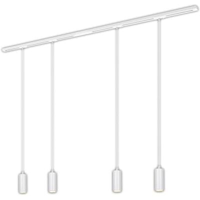BRILONER Schienensystem Rail Komplettset, 4x LED Pendel dimmbar, Lampen, Lichtschienensystem Decke, Strahler Schiene, Deckenlampe, Deckenleuchte, Pendellampe, Pendelleuchte, 1,5m, Weiß BRILONER Schienensystem Rail Komplettset, 4x LED Pendel dimmbar, Lampen, Lichtschienensystem Decke, Strahler Schiene, Deckenlampe, Deckenleuchte, Pendellampe, Pendelleuchte, 1,5m, Weiß