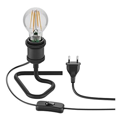 ledscom.de Tischlampe RETRA, Schalter, schwarz + LED Lampe 963lm warmweiß ledscom.de Tischlampe RETRA, Schalter, schwarz + LED Lampe 963lm warmweiß