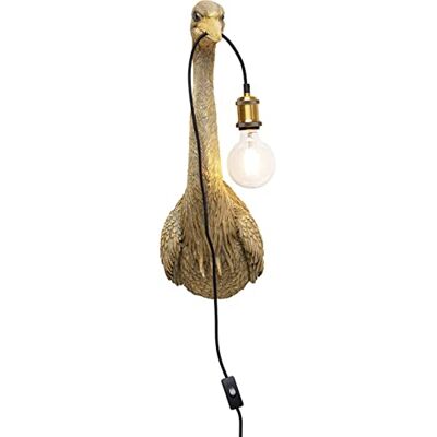 Kare Design Wandleuchte Reiher Kunstharz, gold, Höhe 57 cm handgefertigt, Tiermotiv, fürs Wohnzimmer Kare Design Wandleuchte Reiher Kunstharz, gold, Höhe 57 cm handgefertigt, Tiermotiv, fürs Wohnzimmer