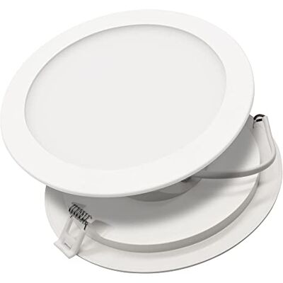 Maxkomfort 6er Set LED Panel 18W rund ultraslim warmweiß 3000K – Einbaustrahler Spot Deckenleuchte – leichte Kunststoff-Ausführung für Wohn- & Geschäftsräume MBY-18W Maxkomfort 6er Set LED Panel 18W rund ultraslim warmweiß 3000K – Einbaustrahler Spot Deckenleuchte – leichte Kunststoff-Ausführung für Wohn- & Geschäftsräume MBY-18W