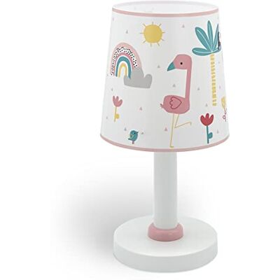 Dalber Kinder Tischlampe Nachttischlampe kinderzimmer Flamingo Flämisch Tiere, 82461, E14, Rose Dalber Kinder Tischlampe Nachttischlampe kinderzimmer Flamingo Flämisch Tiere, 82461, E14, Rose