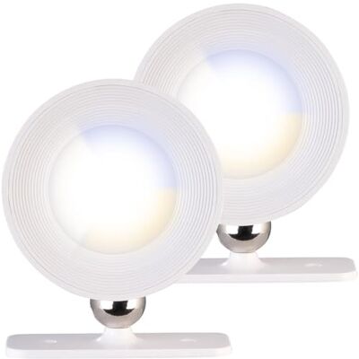 Lunartec LED Bett Lesen Lampe: 2er-Set CCT-LED-Wandlampen, Magnetfuß, dimmbar, Touch-Bedienung, weiß (Leseleuchte, Aufbaustrahler schwenkbar) Lunartec LED Bett Lesen Lampe: 2er-Set CCT-LED-Wandlampen, Magnetfuß, dimmbar, Touch-Bedienung, weiß (Leseleuchte, Aufbaustrahler schwenkbar)