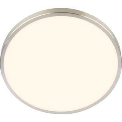 BRILONER LED Deckenlampe mit Dekorblende, warmweiße Lichtfarbe, 17,5W, 2400lm, LED Lampe, Deckenleuchte, Wohnzimmerlampe, Küchenlampe, Deckenbeleuchtung, Flurlampe, 33 x 6 cm (DxH), Nickel-matt BRILONER LED Deckenlampe mit Dekorblende, warmweiße Lichtfarbe, 17,5W, 2400lm, LED Lampe, Deckenleuchte, Wohnzimmerlampe, Küchenlampe, Deckenbeleuchtung, Flurlampe, 33 x 6 cm (DxH), Nickel-matt