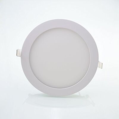 Maxkomfort LED Panel flach 18W warmweiß rund Deckenleuchte Einbaustrahler Deckenleuchte Spot Einbauspot ULTRASLIM Slim Weiß Lampe Leuchte Maxkomfort LED Panel flach 18W warmweiß rund Deckenleuchte Einbaustrahler Deckenleuchte Spot Einbauspot ULTRASLIM Slim Weiß Lampe Leuchte