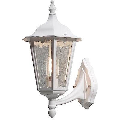 Konstsmide Firenze 7213 Wandleuchte (B: 23,5cm T: 30cm H: 48cm, 1x100W, IP43) matt-weiß Konstsmide Firenze 7213 Wandleuchte (B: 23,5cm T: 30cm H: 48cm, 1x100W, IP43) matt-weiß