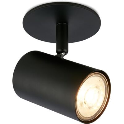 BRILONER LED Aufbauspot, GU10, Schwenkbar, IP20, Einbaumaß 68mm, Schwarz Spotleuchte, Deckenstrahler, Wohnzimmerlampe, Spot, Deckenspots, Einbauleuchten, Einbauspots, Deckenlampe, 85mm, Rund BRILONER LED Aufbauspot, GU10, Schwenkbar, IP20, Einbaumaß 68mm, Schwarz Spotleuchte, Deckenstrahler, Wohnzimmerlampe, Spot, Deckenspots, Einbauleuchten, Einbauspots, Deckenlampe, 85mm, Rund