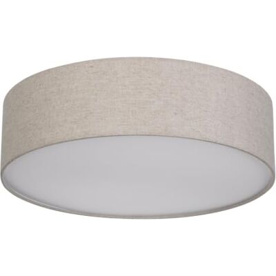 REV Deckenlampe LED 40cm, Stoff-Lampenschirm im Vintage Look, taupe REV Deckenlampe LED 40cm, Stoff-Lampenschirm im Vintage Look, taupe