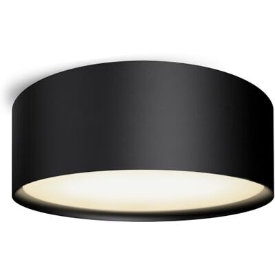 SSC-LUXon PIATO Deckenleuchte schwarz rund groß 20W warmweiß Decke inkl LED Helle Aufputz-Deckenleuchte schwarz matt mit 20W & 2900 Lumen warmweiß, für Wohnzimmer, Küche & Flur, direkt an 230V SSC-LUXon PIATO Deckenleuchte schwarz rund groß 20W warmweiß Decke inkl LED Helle Aufputz-Deckenleuchte schwarz matt mit 20W & 2900 Lumen warmweiß, für Wohnzimmer, Küche & Flur, direkt an 230V