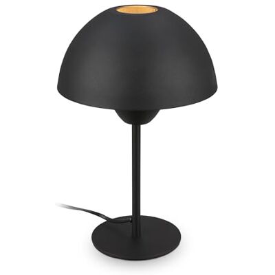 BRILONER Nachttischlampe mit Kabelschalter, E14, max. 25W, Tischlampe, Lampe, Schreibtischlampe, Tischleuchte, Bürolampe, Leselampe Bett, Leselicht, 20 x 31 cm (DxH), Schwarz BRILONER Nachttischlampe mit Kabelschalter, E14, max. 25W, Tischlampe, Lampe, Schreibtischlampe, Tischleuchte, Bürolampe, Leselampe Bett, Leselicht, 20 x 31 cm (DxH), Schwarz