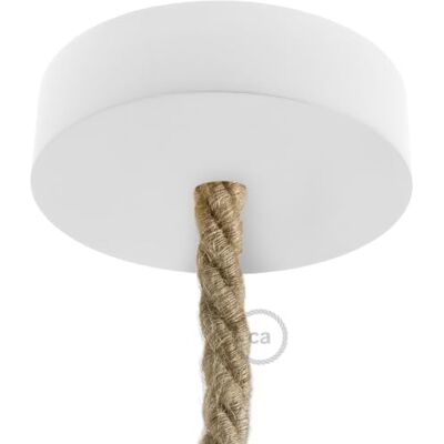 Creative Lampenbaldachin Kit aus Holz für XL-Seilkabel Weiß Creative Lampenbaldachin Kit aus Holz für XL-Seilkabel Weiß