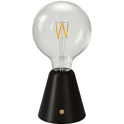 Creative Tragbare, wiederaufladbare LED Leuchte Cabless01 mit Globe Glühbirne G125 Mit Glühbirne, Schwarz Creative Tragbare, wiederaufladbare LED Leuchte Cabless01 mit Globe Glühbirne G125 Mit Glühbirne, Schwarz