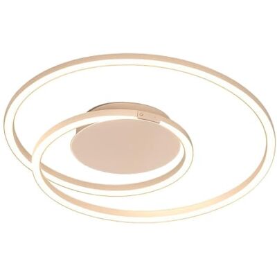 Fischer & Honsel HOLY LED-Deckenleuchte Ø 49 cm Sandfarben Metall dimmbar mit Fernbedienung Fischer & Honsel HOLY LED-Deckenleuchte Ø 49 cm Sandfarben Metall dimmbar mit Fernbedienung