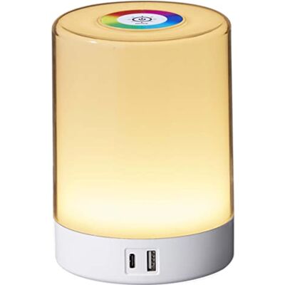 Northpoint LED Tischleuchte Tischlampe mit Touch-Taste Dimmfunktion Farbwechsel Ladeports Memoryfunktion Abschaltautomatikfinktion (Weiß) Northpoint LED Tischleuchte Tischlampe mit Touch-Taste Dimmfunktion Farbwechsel Ladeports Memoryfunktion Abschaltautomatikfinktion (Weiß)