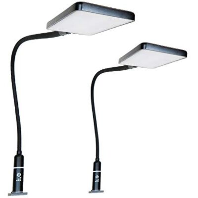 kalb Material für Möbel 4W LED Bettleuchte Leseleuchte Flexleuchte Nachttischlampe Bettlampe Leselampe schwarz, Auswahl:2er Set schwarz kalb Material für Möbel 4W LED Bettleuchte Leseleuchte Flexleuchte Nachttischlampe Bettlampe Leselampe schwarz, Auswahl:2er Set schwarz