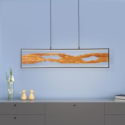 Lightbox LED Pendelleuchte Holz Hängelampe 100 cm 2300 lm inkl. LED LED Hängelampe höhenverstellbare Pendelleuchte mit warmweißer Lichtfarbe Lightbox LED Pendelleuchte Holz Hängelampe 100 cm 2300 lm inkl. LED LED Hängelampe höhenverstellbare Pendelleuchte mit warmweißer Lichtfarbe