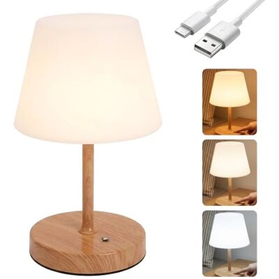 Noa Home Deco Akku Nachttischlampe für Kinder & Schlafzimmer, BPA-Freies Touch Nachtlicht mit 3 Farbmodi, 0-100% Stufenlos Dimmbare Kabellose Schreibtischlampe, Augenschonend Flimmerfrei Tischlicht zum Lesen Noa Home Deco Akku Nachttischlampe für Kinder & Schlafzimmer, BPA-Freies Touch Nachtlicht mit 3 Farbmodi, 0-100% Stufenlos Dimmbare Kabellose Schreibtischlampe, Augenschonend Flimmerfrei Tischlicht zum Lesen