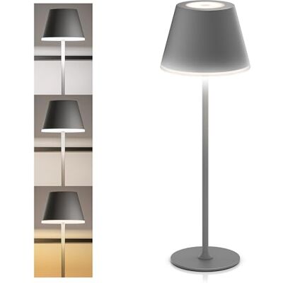 CSL-Computer CSL Tischlampe LED mit Akku Kabellos Touch Helligkeit dimmbar warmweiß neutralweiß kaltweiß Metall großer Akku Tischleuchte Nachttischlampe Leselampe Indoor Outdoor Anthrazit CSL-Computer CSL Tischlampe LED mit Akku Kabellos Touch Helligkeit dimmbar warmweiß neutralweiß kaltweiß Metall großer Akku Tischleuchte Nachttischlampe Leselampe Indoor Outdoor Anthrazit