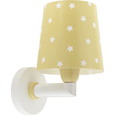 Dalber kinder Wandlampe, Kinderlampe Wandleuchte kinderzimmer Wolken Star Light Sterne Gelb, 82219A, E27 Dalber kinder Wandlampe, Kinderlampe Wandleuchte kinderzimmer Wolken Star Light Sterne Gelb, 82219A, E27