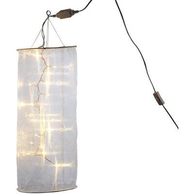 Lunartec LED Lichtsäule: Organza-Lichterschlauch-Skulptur mit 20 LEDs, 60 cm (Lampions, Lichtschlauch, Lampe) Lunartec LED Lichtsäule: Organza-Lichterschlauch-Skulptur mit 20 LEDs, 60 cm (Lampions, Lichtschlauch, Lampe)
