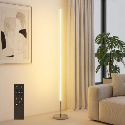 HOMCOM LED Stehlampe mit Einstellbarer Farbtemperatur 20 x 20 x 150 cm Stehleuchte, Fußschalter, Fernbedienung, Standleuchte, Wohnzimmer, Schlafzimmer, Büro HOMCOM LED Stehlampe mit Einstellbarer Farbtemperatur 20 x 20 x 150 cm Stehleuchte, Fußschalter, Fernbedienung, Standleuchte, Wohnzimmer, Schlafzimmer, Büro