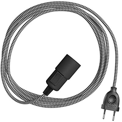 Creative Snake Zick-Zack Plug-in Leuchte mit Textilkabel mit Zick-Zack-Muster 3 Meter, RZ04 Creative Snake Zick-Zack Plug-in Leuchte mit Textilkabel mit Zick-Zack-Muster 3 Meter, RZ04