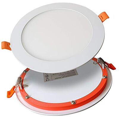 Maxkomfort 6er Set LED Panel 18W ultraslim warmweiß 3000K – Einbaustrahler Spot Deckenleuchte – stilvolle Lichtlösung für Wohn- & Geschäftsräume 2601 Maxkomfort 6er Set LED Panel 18W ultraslim warmweiß 3000K – Einbaustrahler Spot Deckenleuchte – stilvolle Lichtlösung für Wohn- & Geschäftsräume 2601