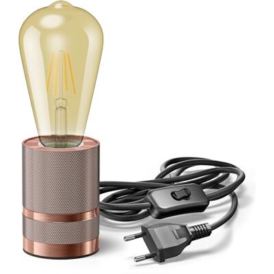ledscom.de Tischlampe LITO, Schalter, bronze, inkl. LED Lampe 489lm, extra-warmweiß ledscom.de Tischlampe LITO, Schalter, bronze, inkl. LED Lampe 489lm, extra-warmweiß