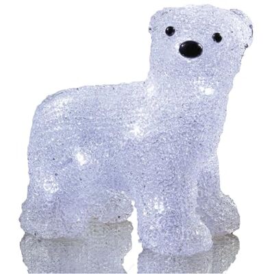 hellum LED Acryl -Eisbär stehend, 16 LED Weiß, 19 x 11 x 19 cm, 575125 hellum LED Acryl -Eisbär stehend, 16 LED Weiß, 19 x 11 x 19 cm, 575125