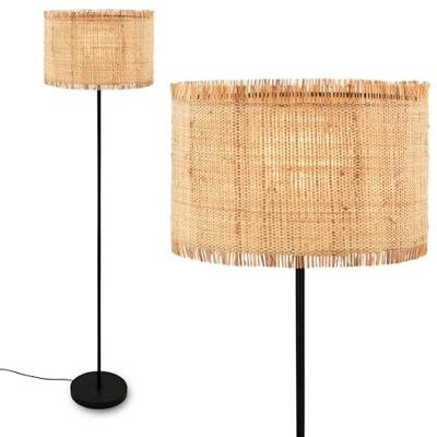 Briloner Holz Stehlampe - Boho Naturstroh - E27 - 161 cm hoch Briloner Holz Stehlampe - Boho Naturstroh - E27 - 161 cm hoch