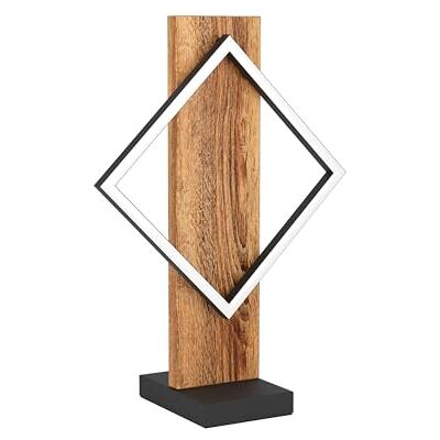 EGLO LED Tischlampe Boyal, Tischleuchte mit Holzbalken EGLO LED Tischlampe Boyal, Tischleuchte mit Holzbalken