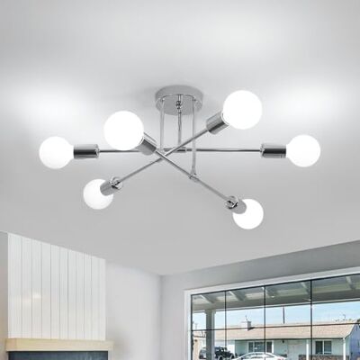 Comely Vintage DecKenlampe Industriell, 6 Flammig E27 Retro Wohnzimmerlampe Comely Vintage DecKenlampe Industriell, 6 Flammig E27 Retro Wohnzimmerlampe