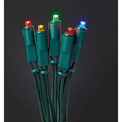 hellum Mini LED-Lichterkette innen 20 LED, bunt, Kabel grün, kurz, Fenster Mini Lichterkette 220 V mit Stecker, 2,85 m beleuchtete Länge, für DIY Dekoration Weihnachtsbaum, Wohnzimmer >59lm 563252 hellum Mini LED-Lichterkette innen 20 LED, bunt, Kabel grün, kurz, Fenster Mini Lichterkette 220 V mit Stecker, 2,85 m beleuchtete Länge, für DIY Dekoration Weihnachtsbaum, Wohnzimmer >59lm 563252