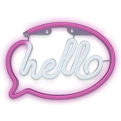 Forever Hello Pink/Weiß LED, Light Neonlicht, LED Leuchtreklamen für Schlafzimmer, Kinderzimmer, Neonschild für Wand, Neon Gaming, Anime, Party Zubehör, angetrieben von Batterie oder USB Forever Hello Pink/Weiß LED, Light Neonlicht, LED Leuchtreklamen für Schlafzimmer, Kinderzimmer, Neonschild für Wand, Neon Gaming, Anime, Party Zubehör, angetrieben von Batterie oder USB