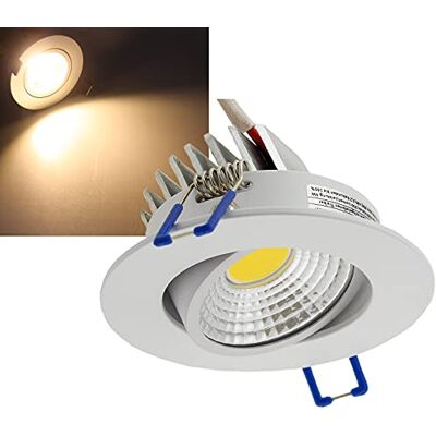 ChiliTec LED Einbauleuchte Deckeneinbaustrahler Weiß 85x47mm 5Watt 420lm, Alu Gehäuse, Warmweiß, Deckenspot ChiliTec LED Einbauleuchte Deckeneinbaustrahler Weiß 85x47mm 5Watt 420lm, Alu Gehäuse, Warmweiß, Deckenspot