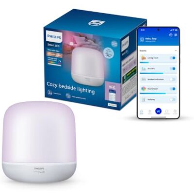 Philips Smart Lighting Hero Smart Home-Tischleuchte, Vollfarbe, Warm- bis Kaltweißes Licht, Dimmbar, Touch-Steuerung, Connected by WiZ, Synchronisation mit Musik, Alexa, Google Home, Apple Home Philips Smart Lighting Hero Smart Home-Tischleuchte, Vollfarbe, Warm- bis Kaltweißes Licht, Dimmbar, Touch-Steuerung, Connected by WiZ, Synchronisation mit Musik, Alexa, Google Home, Apple Home
