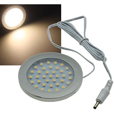 ChiliTec LED Aufbauleuchte Küchen- & Schrankleuchte 12V DC 3 Watt Flacher LED-Strahler, 337 Lumen, Warmweiß ChiliTec LED Aufbauleuchte Küchen- & Schrankleuchte 12V DC 3 Watt Flacher LED-Strahler, 337 Lumen, Warmweiß