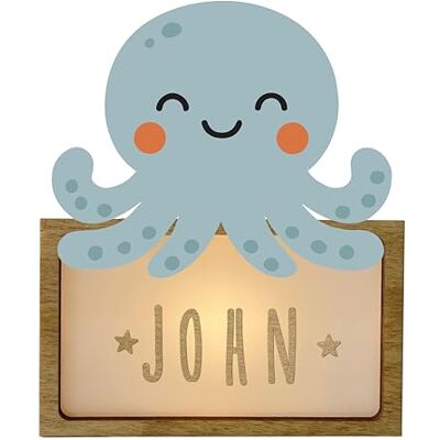 WONDEE Personalisierte Lampe mit Namen Nachtlicht für Kinder Oktopus, Neugeborenes Geschenk Jungen und Mädchen, Taufgeschenk für Mädchen und Jungen (einschließlich USB-C-Kabel) WONDEE Personalisierte Lampe mit Namen Nachtlicht für Kinder Oktopus, Neugeborenes Geschenk Jungen und Mädchen, Taufgeschenk für Mädchen und Jungen (einschließlich USB-C-Kabel)