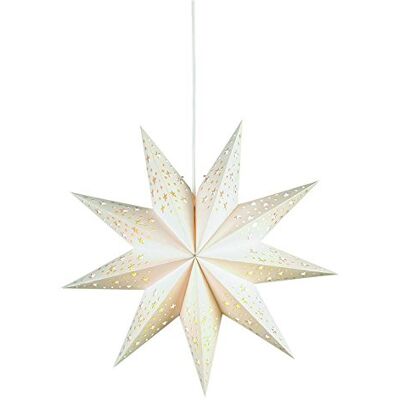 Markslöjd Weihnachtsstern, Papier, E14, weiß, 45 x 0 x 45 cm Markslöjd Weihnachtsstern, Papier, E14, weiß, 45 x 0 x 45 cm