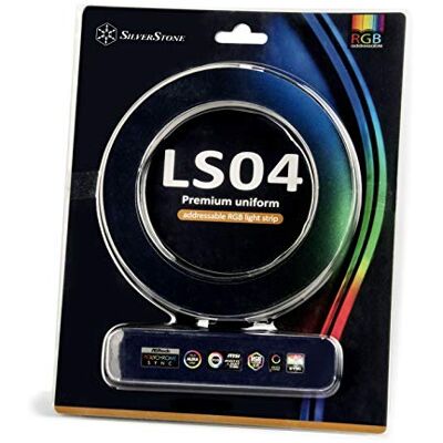 Silverstone Technology SST-LS04 Premium ARGB LED Light Strip, 45 cm mit beidseitig 40x 2020 ARGB LED Silverstone Technology SST-LS04 Premium ARGB LED Light Strip, 45 cm mit beidseitig 40x 2020 ARGB LED