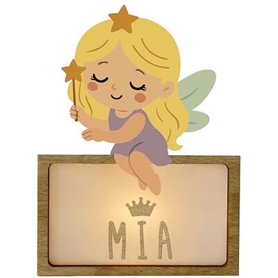 WONDEE Personalisierte Lampe mit Namen – Nachtlicht für Kinder Fee, Babygeschenk für Jungen und Mädchen, Taufgeschenk für Mädchen und Jungen (inkl. USB-C-Kabel) WONDEE Personalisierte Lampe mit Namen – Nachtlicht für Kinder Fee, Babygeschenk für Jungen und Mädchen, Taufgeschenk für Mädchen und Jungen (inkl. USB-C-Kabel)