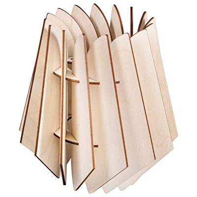 Rayher Bastelset Holz Lamellenlampe Oslo, skandinavisches Design, aus Naturholz, FSC Mix Credit, 18,5x18,5x20cm, Lampenschirm für Stehlampe oder Hängelampe, 62899505, Natur Rayher Bastelset Holz Lamellenlampe Oslo, skandinavisches Design, aus Naturholz, FSC Mix Credit, 18,5x18,5x20cm, Lampenschirm für Stehlampe oder Hängelampe, 62899505, Natur